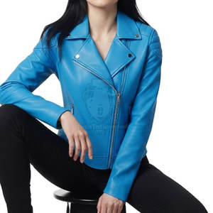 Chaqueta de Cuero Moderna para Mujer en Diferentes Colores y Tallas / Chaqueta de Cuero de Manga Larga para Mujer de Buena Calidad a Precio Accesible - Product Image 4