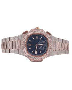 Montres Hip Hop VVS Moissanite Montres de sport mécaniques automatiques Montres de luxe en diamant de créateur pour hommes Vente en gros Fournisseur indien - Product Image 2