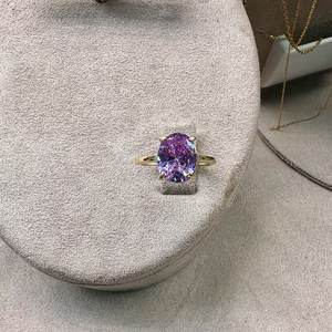 แหวนแต่งงานสเตอริงของผู้หญิง925ทึบดีไซน์ไม่เหมือนใครแหวนเซอร์คอนหินทรงรีสำหรับงานเลี้ยงสุดโรแมนติก - Product Image 2