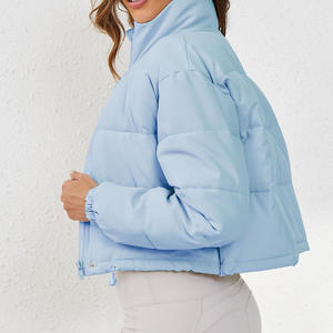 premium quality quilted design Coat Winter Down Fashion Plus Size Warm Zipper Sport Custom Down Bubble Puffer <b>Jacket</b> <b>Women</b> - Product Image 4