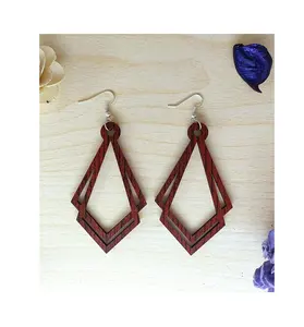 Wooden Earrings high quality wedding party wear Accessories Earrings good quality most selling designer look