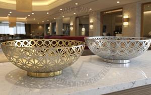 Bol de table design pour la décoration de mariage et d'événement, durable, écologique, de luxe, emballé à la main dans un carton - Product Image 2