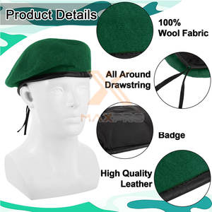 Bérets professionnels fabriqués sur mesure, taille et couleur personnalisées, bérets durables - Product Image 3