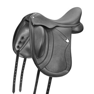 Selle de cheval en cuir de vache véritable avec finition robuste et soutien dorsal élevé, selle en cuir pour l'équitation en randonnée - Product Image 1