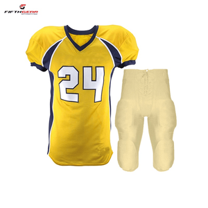 Conjunto de camiseta de fútbol americano personalizado OEM nuevo diseño con mangas cortas transpirables para verano logotipo personalizado sublimación - Product Image 4