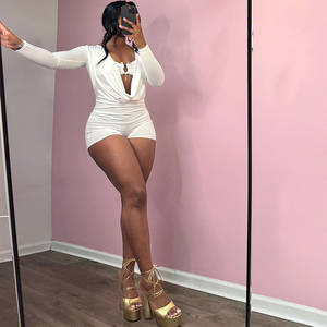 Fashion One Piece Jumpsuit Deep Pockets Soft Irregular Length <b>Long</b> Sleeves <b>Spaghetti</b> Strap Night Club Yoga Jumpsuit 2025 - Product Image 2