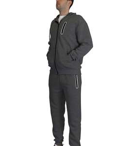 Empresa de fabricación de prendas personalizadas que proporciona trajes de jogging de pista, ajuste unisex, conjuntos de chándales unisex de estilo de invierno de tela gruesa - Product Image 3