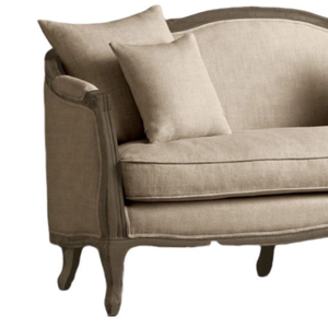 เฟอร์นิเจอร์ห้องนั่งเล่นสไตล์หรูหรา โซฟาสองที่นั่ง โครงไม้สัก ผลิตสำหรับเฟอร์นิเจอร์ภายในบ้าน - Product Image 6