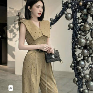 Elegante conjunto largo de las mujeres Precio de fábrica Natural Odm Lavable Personalizado Vietnam Fabricante Set ordenar para niña 2 piezas de largo - Product Image 4