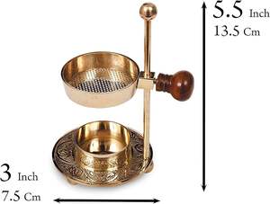 เตาเผากำยานทองเหลืองคอลเลคชั่นคุณภาพ ดีไซน์แบบอาหรับสุดประณีต สำหรับใช้ในบ้านและสถานที่ทางศาสนา - Product Image 2