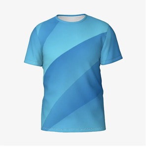 T-shirt pour hommes mode à manches courtes élastique respirant sport fitness absorbant séchage rapide bleu léger T-shirt unisexe - Product Image 6
