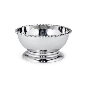 Tazón de Metal con Acabado Brillante Plateado, Duradero, Apto para Uso Comercial y Doméstico - Product Image 1