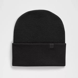 Nouveau bonnet tendance personnalisé en laine mélangée noire, léger, doux, chaud, pour les sports d'hiver et les vêtements de rue, unisexe - Product Image 3