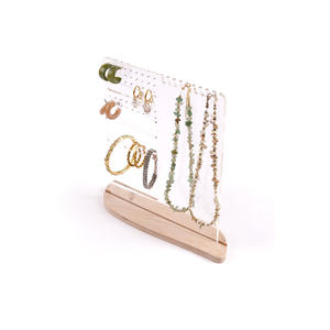 Support de présentation moderne, décoratif, multifonctionnel, en plastique transparent, à cloison unique, pour bijoux et accessoires, fabriqué en Turquie - Product Image 3