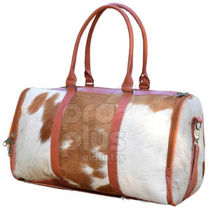 กระเป๋าเดินทางทรงดัฟเฟิลหนังวัวมีสไตล์สำหรับผู้ชายและผู้หญิง, กระเป๋าถือหนังวัวคุณภาพเยี่ยมกระเป๋าทรงดัฟเฟิลสำหรับเดินทาง - Product Image 4