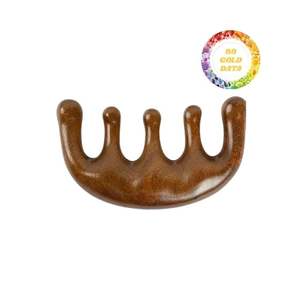 Peine de madera natural duradero para masaje del cuero cabelludo y experiencia de cuidado del cabello relajante hecho con artesanía tradicional en Vietnam - Product Image 6