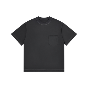 Camiseta de cuello redondo de algodón 100% para hombre, Camiseta de cuello redondo ligero de secado rápido, diseño de hombro caído de tendencia - Product Image 5