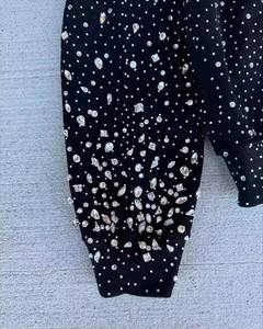 Sweat-shirt unisexe à capuche en molleton français épais, veste à fermeture éclair, strass en cristal, double fermeture éclair, sweat-shirt pour homme - Product Image 6