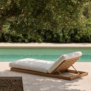Chaise longue d'extérieur en aluminium haut de gamme, résistante aux intempéries, pour hôtel, piscine, cour et jardin - Product Image 5