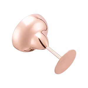 Vente en gros de gobelet à vin fini en cuivre robuste, excellent métal pour verres à champagne d'Inde - Product Image 6