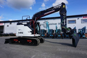 รถขุดไฮโดรมีค HMK 145 LC SR แบบตีนตะขาบขนาดกะทัดรัด พร้อมปั๊มเกียร์อีซูซุประสิทธิภาพสูง และปั๊มไฮดรอลิกคาวาซากิสำหรับงานหนัก ขายส่ง - Product Image 2