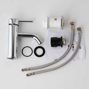 FIEMME Chrome <b>Single</b>-Hole Mixer <b>Tap</b> for Bathroom Sink for Bathrooms and <b>Basins</b> - Product Image 2