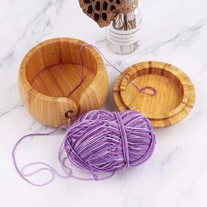 Bol à fil en bois tourné à la main de qualité supérieure, écologique, avec guide de fil en spirale, disponible à un prix compétitif en provenance d'Inde - Product Image 5