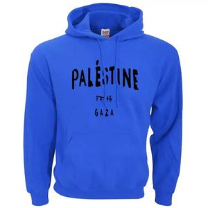 Nouvel arrivage Sweat à capuche Palestine d'hiver avec impression personnalisée de qualité supérieure respirant confortable teint uni pour hommes - Product Image 3