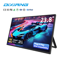 Monitor Portátil de Escritorio de 23.8 Pulgadas FHD 1080P IPS Tipo-C Mini HD, Amplia Compatibilidad, Plug and Play para Laptop, PC, Switch, Consola