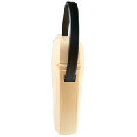 Boîte à clés portable ABA Secure Access à suspendre, en ABS, alliage de zinc et acier, couleur crème clair, pour usage intérieur et extérieur, personnalisable pour clôtures et rampes