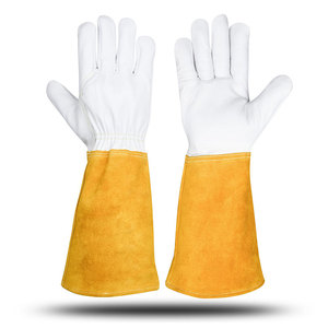 Gants de soudage en cuir de haute qualité fabriqués au Pakistan, vente en gros, résistants à la chaleur, WENZO INTERNATIONAL WI-1005, personnalisables - Product Image 2