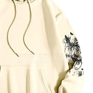 Moda mejor precio para la venta en línea mujeres bordado sudaderas moda alto fabricante mujeres bordado sudaderas con capucha - Product Image 5