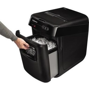 Fellowes AutoMaxT 200M P-5 <b>Paper</b> Shredder 10 Sheets (Manual) 200 Sheets (Automatic) Particle Cut Accepts Staples & Credit Cards - Product Image 3