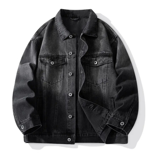 Vêtements de créateur de haute qualité pour hommes, veste et jean surdimensionné à boutons, manches longues, veste en jean personnalisée pour hommes - Product Image 1