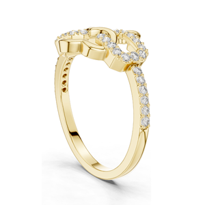 Anillo de Diamante de Laboratorio para Mujer, 0.3 CT, Claridad VVS-VS, Oro de 18K, 14K, 10K y Plata 925, Oro Rosa, Amarillo, Blanco, Moissanita - Product Image 5