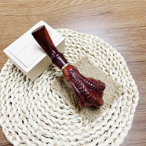 Natural Hardwood Handmade Modern Reusable Bent Type Cigar Smoking Tobacco <b>Pipe</b> - Product Image 2