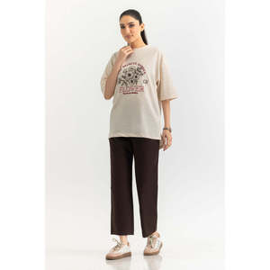 Blusa de Punto Informal para Mujer, Estampado Floral, Corte Holgado, 100% Algodón Suave, Cuello Redondo, Transpirable, Ropa de Moda para Uso Diario, Prenda Cómoda - Product Image 4
