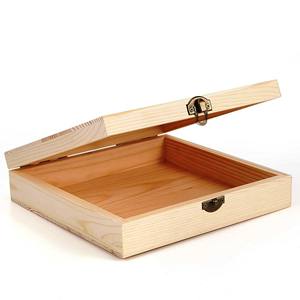 <b>Small</b> Unfinished Wooden Box with Lid Gifts & Crafts Wooden <b>Boxes</b> Wall Signs Made In India - Product Image 1