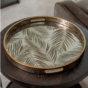 Plateaux de service décoratifs en laiton et aluminium, faits à la main, finition impériale, pour hôtel, maison et décoration de table - Product Image 3