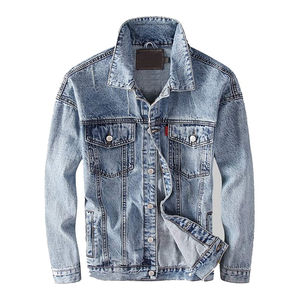 Vente en gros de veste en jean élégante pour hiver veste en jean chaude pour hommes avec personnalisation à vendre en vrac quantité - Product Image 1