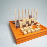 Puzzle 3D de luxe en bois Connect 4 jeu de société interactif éducatif Montessori jouet pour enfants et familles