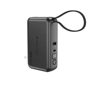 Cargador Híbrido Eureka de 65W, Bancos de Energía Promocionales Sostenibles, Gadgets Ecológicos - Product Image 5
