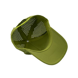 Compre la nueva gorra de béisbol/golf impermeable de color verde con parche de visera curva personalizada, modelo 2026, de gran venta. - Product Image 6