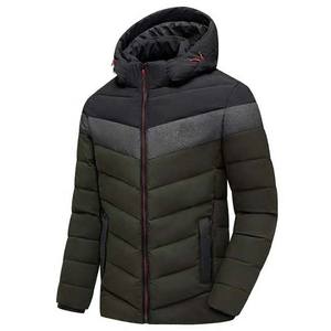 Chaquetas acolchadas con capucha extraíbles para hombre de invierno Diseño de servicio OEM de Pakistán 2025 Chaqueta de burbujas de nailon personalizada al por mayor acolchada - Product Image 5