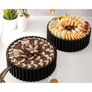 Fantastique Design Dîner Parties Chocolats Bonbons Bol Top Qualité Bol En Métal Noir Pour Hôtel Restaurants Table Top Sweet Holder - Product Image 1