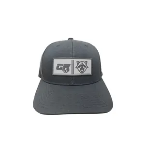 Topi Trucker kosong 112 topi olahraga Logo karet kustom topi Trucker kualitas tinggi 6 panel hiasan kepala Logo kustom