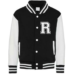 New Varsity Jacket for Men Winter Season Customizable Designs with Woolen Fabric Stand Collar Front Logo Single <b>Button</b> Closure - Product Image 2