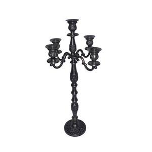 5 Arms Candelabra Classic Candle Holder Finished Polished Decorative European Metal in Aluminum <b>Candlesticks</b> - Product Image 2