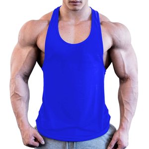 เสื้อกล้ามออกกำลังกายผู้ชายแบบใหม่ขายส่ง ผลิตตามสั่ง ผ้าถักผสมฝ้าย ระบายอากาศได้ดี เป็นมิตรกับสิ่งแวดล้อม แห้งเร็ว สีพื้น - Product Image 3
