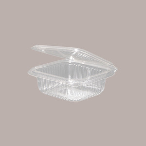 Bandeja de PET rectangular transparente + juego de tapas 50 piezas 250cc para cuencos y comederos para mascotas - Product Image 2